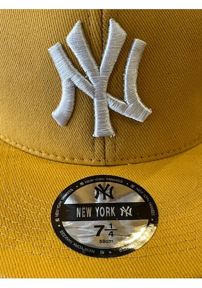 Hamze Ny New York Nakış Hip-hop Snapback Rapper Basket Beyzbol Şapka Cap Hardal