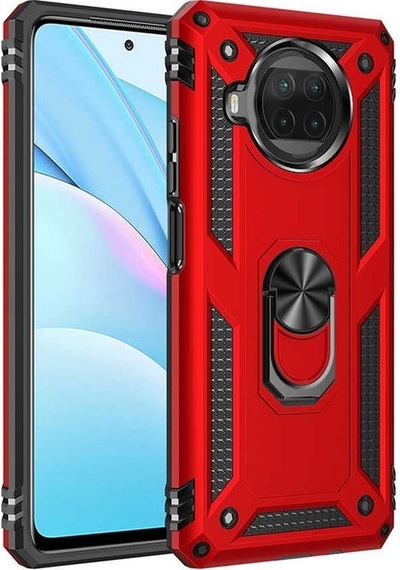 Teleplus Xiaomi Redmi Note 9 Pro 5g Kılıf Vega Tank Koruma Standlı Yüzüklü Mıknatıslı