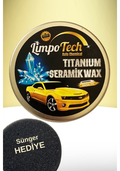 Limpotech Tıtanıum Seramik Wax 150ml Krem Cila Boya Koruma Sünger Hediyeli