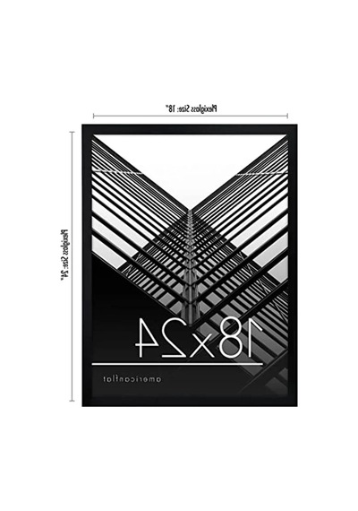 18x24 Cm Pleksiglaslı Siyah Poster Çerçevesi, İnce Kenarlık