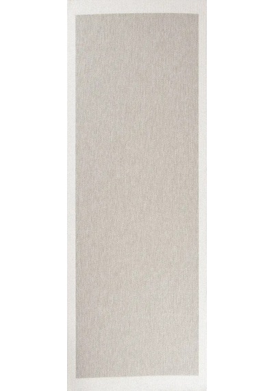 Hoom Rugs Lora 3206 Bej Çerçeveli Pamuk Taban Hav Toz Vermez Sisal Halı
