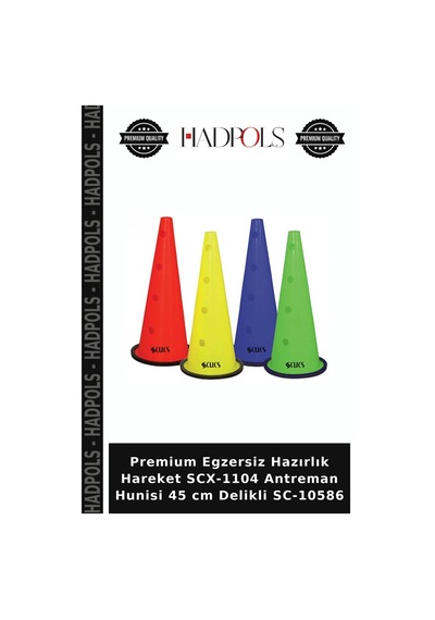 Premium Egzersiz Hazırlık Hareket Scx-1104 Antreman Hunisi 45 Cm Delikli Sc-10586 Çok Renkli