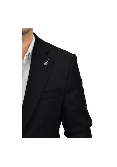 Erkek Siyah Tek Spor Ceket Bgl-st04466 Siyah