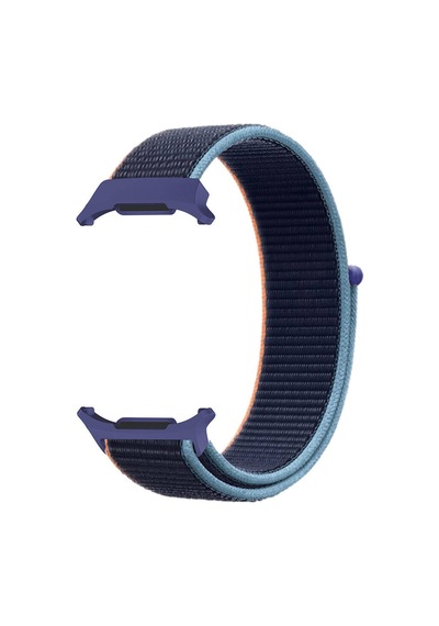 Ekılıf - Samsung Watch Ultra 47mm Uyumlu - Kordon Hasır Kordon Krd-03 - Lacivert
