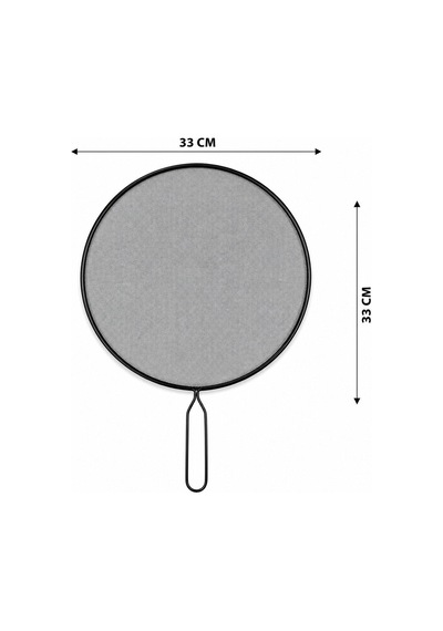 Metal Saplı Tel Yağ Sıçratmaz Tava Kapağı 33 Cm Çap Diğer