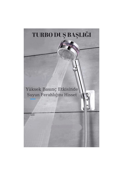 Duş Başlığı Turbo Basınçlı Masaj Etkili Temizlenen Bilir Su Tasarruflu Duş Başlığı Yeni Model Karışık
