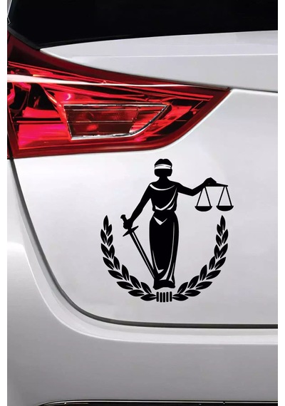 Adalet Sembolü - Araç, Oto, Laptop, Duvar Uyumlu Sticker 50 50 Cm