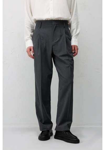 Antioch Relaxed Fit Pileli Erkek Pantolon Gri