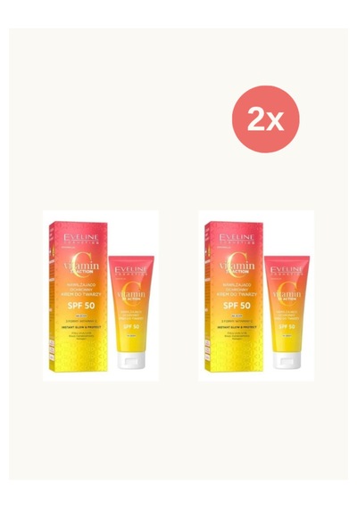 Eveline C Vitaminli Nemlendirici Ve Koruyucu Yüz Kremi Spf50 30ml X2 Adet