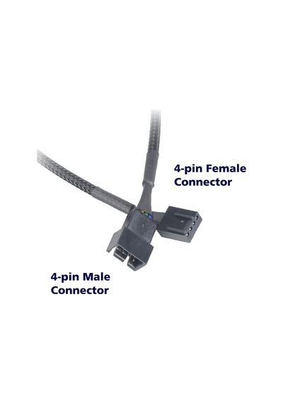 0449 Pwm 4 Pin Y Port Dişi Erkek Anakart 30 Cm 24 Awg Bakır 3 Mm Fan Uzatma Güç Kablosu.