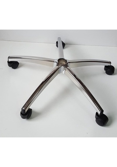 Kamusalmarket Oyuncu Koltuğu Krom Yıldız Ayak Çap 70 Cm Tekerlekli 150 Kg