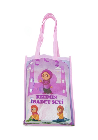Kızımın Kuran Ve Seccade İbadet Seti Pembe