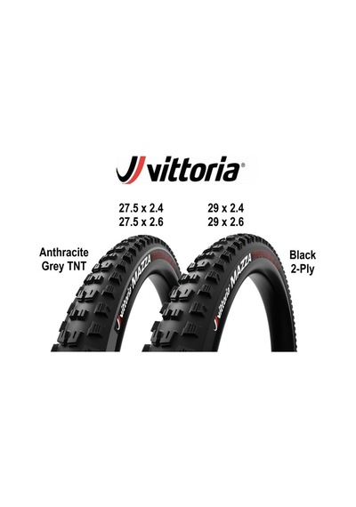 Vittoria Mazza 29x2.60 Tnt Tlr G2.0 Dış Lastik Antrasit/siyah 11a00232