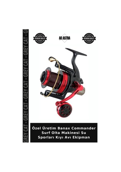 Özel Üretim Banax Commander Surf Olta Makinesi Su Sporları Kıyı Avı Ekipman 5000c