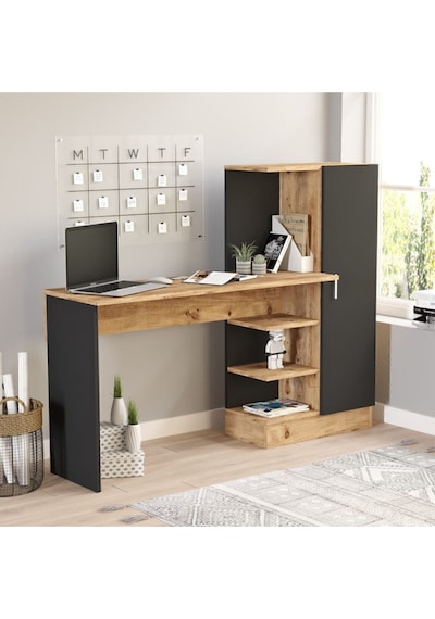 Wose Kitaplıklı Çalışma Masası Atlantik Çam Siyah Çocuk Çalışma Masası Wos2-ab Atlantik Çam - Siyah Wose Kitaplıklı Çalışma Masası Atlantik Çam Siyah Çocuk Çalışma Masası Wos2-ab Atlantik Çam - Siyah