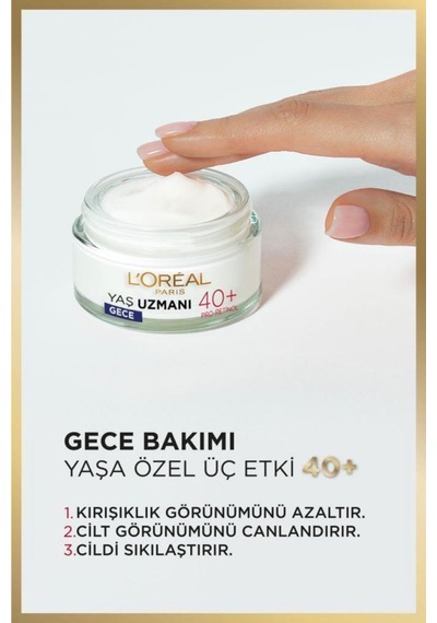 L'Oreal Paris  40+   Gündüz Bakım Kremi 50 ML + Gece Bakım Kremi 50 ML