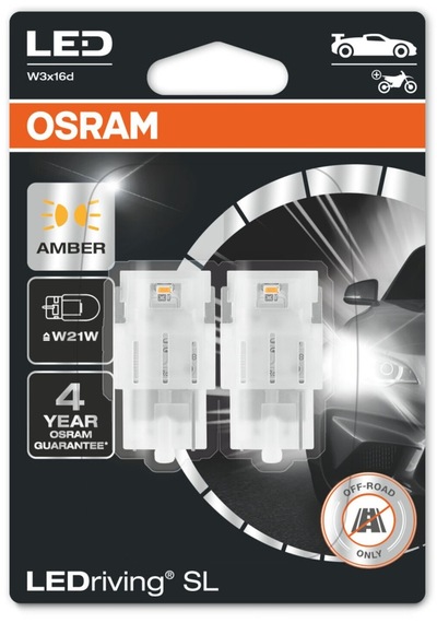 Osram T20 Tek Devreli Led Ampul Turuncu 12v 1 Takım-2 Adet