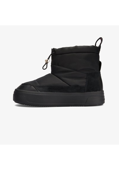 Tommy Hilfiger Flag Kadın Siyah Bot Düz Fw0fw08334 Siyah