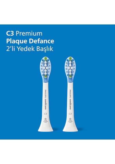 Philips HX9042/87 Sonicare Premium Plak Savunması 2'li Diş Fırçası Başlığı