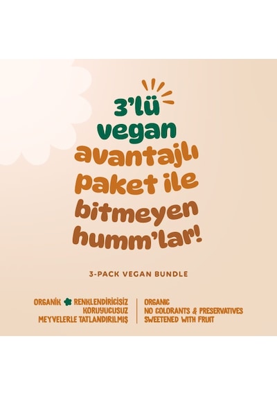Organik Vegan Zencefilli Portakallı Çilekli Kurabiyeler Atıştırmalık Paketi - 3 Adet 3 Çeşit 165 G