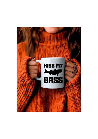 Balık Tutkunlarına Özel Kiss My Bass Esprili Beyaz Kupa Bardak - 330 Ml Çok Renkli - 876200342 Çok Renkli - 876200342 Çok Renkli