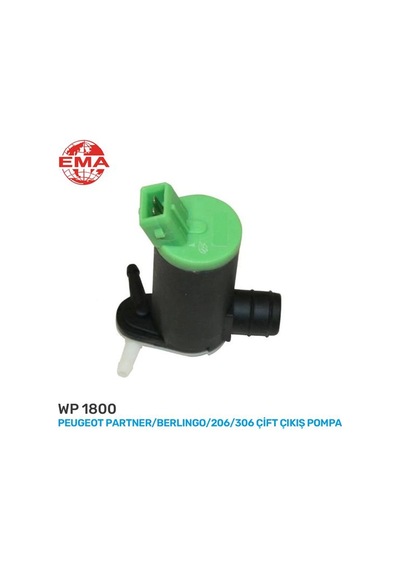 Cam Su Fiskiye Pompası Çift Çıkış Ema Wp1800 Peugeot Partner / Citroën Berlingo / Peugeot 206