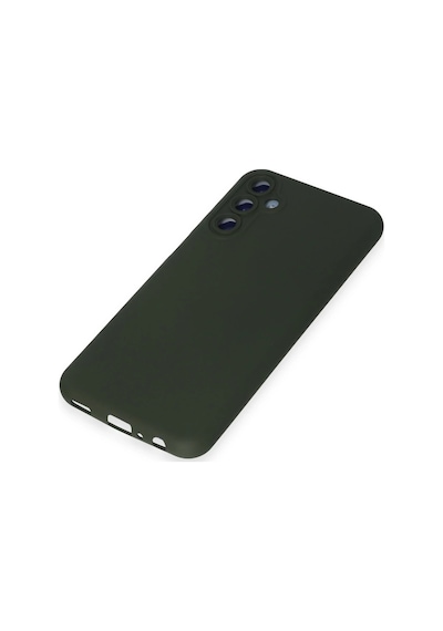 Ilkeshop Newface Samsung Galaxy M34 5g Kılıf Nano İçi Kadife Silikon - Koyu Yeşil