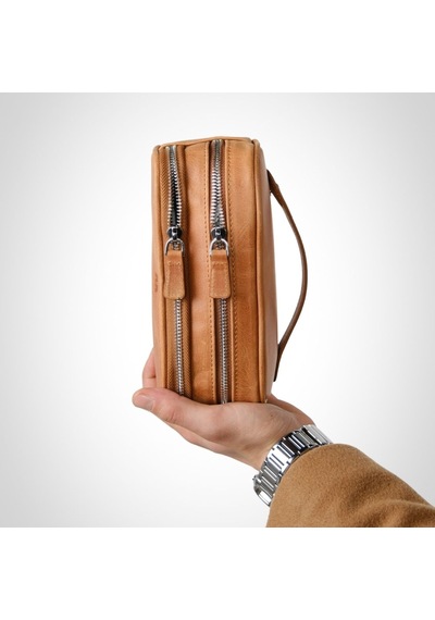 Mft Leather Hakiki Deri Cüzdan Grande 2628 Turuncu