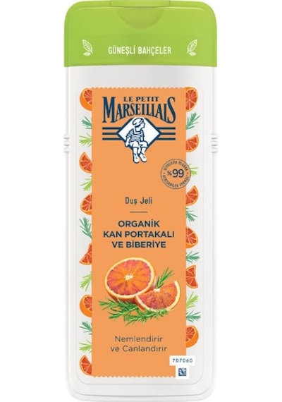 Le Petit Marseillais Organik Kan Portakalı ve Biberiye Duş Jeli 400 ML