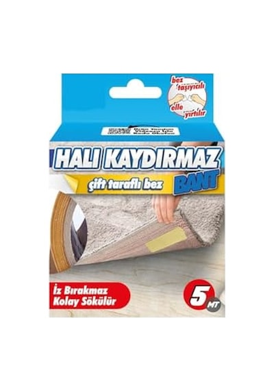 Dünya Magnet 2 Adet - Halı Kaydırmaz Bant, Halı Kilim Sabitleme Ve Yapıştırma Bandı, En: 50 Mm, Boy: 5 Metre