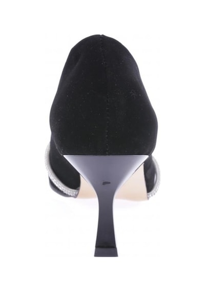 Dgn Fb-46-23y Kadin Silver Taşli Bantli Topuklu Ayakkabi FB-46-1563-R1700 Siyah Velvet