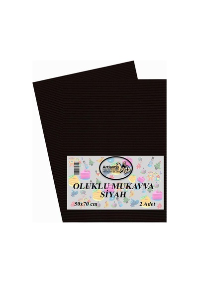 Oluklu Mukavva Renkli 50X70 2 Adet Artlantis Renkli Oluklu Mukavv
