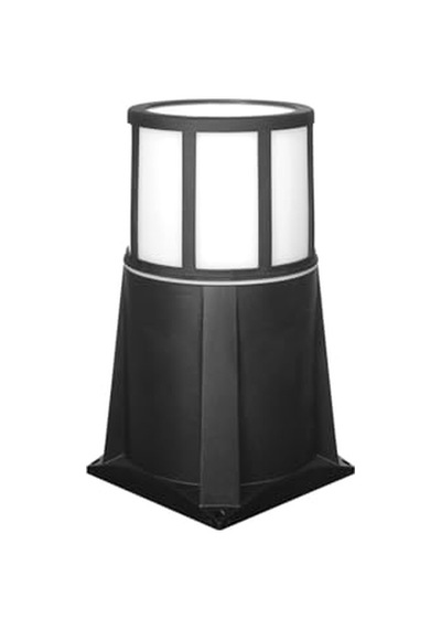 Kafesli Set Üstü Bahçe Lambası Zita Bahçe Aydınlatması 35 Cm Yer Lambası 220v Ip54 Ug-zt-0281k ANTRASİT