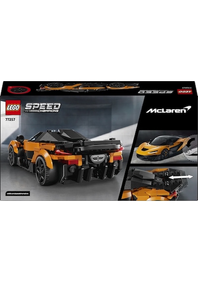 LEGO® Speed Champions McLaren W1 Gerçek Süper Araba 77257 - 9 yaş ve üzeri çocuklar için Yaratıcı Oyuncak Yapım Seti (287 Parça)