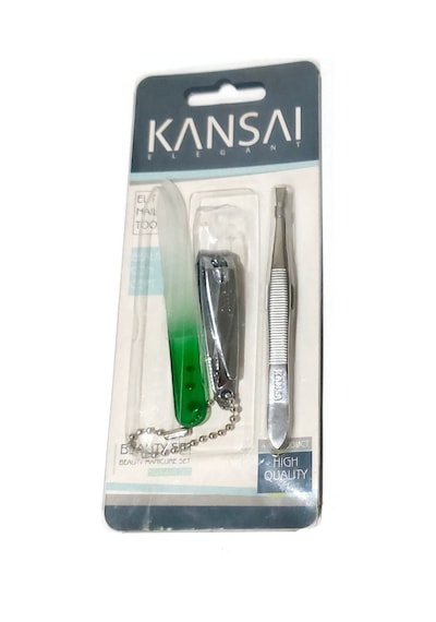 Elegant Manikür Set Tırnak Makası 3 Lü Set Yeşil