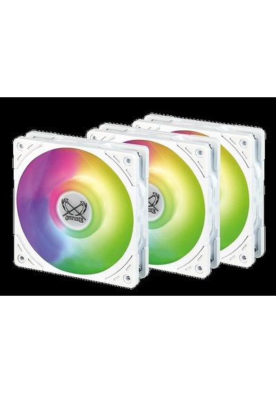 Scythe Wonder Tornado 120 White Argb 3 Pack