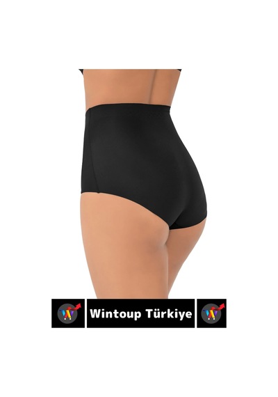 İz İç Göstermez Kaymaz Sıkılaştırıcı Toparlayıcı Vücut Şekillendirici Lazer Kesim Slip Korse Siyah