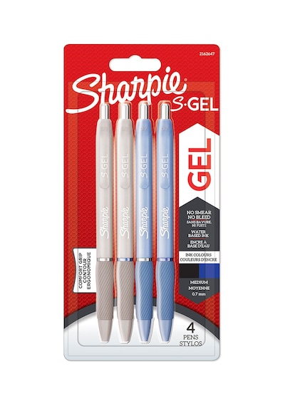 Sharpie S-gel Kalem Mavi Beyaz 4 Lü Blister