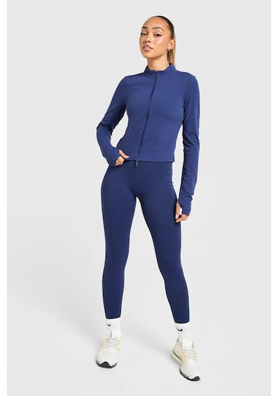Nike Zenvy Dri-fıt Full-zip Long-sleeve Top Sweatshirt Navy Kadın Fermuarlı Sweatshir Lacivert