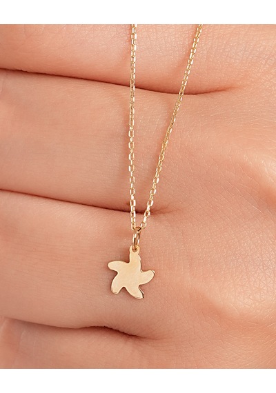 Debora Jewelry 14 Ayar Altın Zarif Deniz Yıldızı Kolye