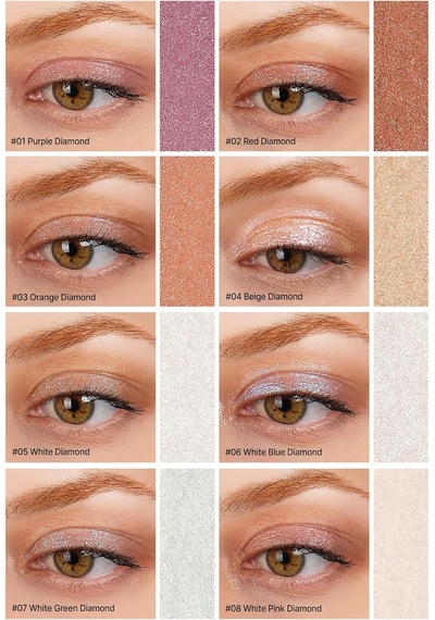 Yoğun Işıltılı Jel Yapılı Tekli Far Diamond Glow Eyeshadow 04 Beige Diamond Diğer