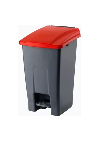 Pedallı Çöp Kovası 50 Lt Kırmızı - 929472740 Kırmızı