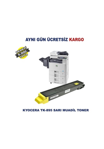 Tk-895 / Kyocera Ecosys Fs-C8020 Sarı Uyumlu Toner 6.000 Sf