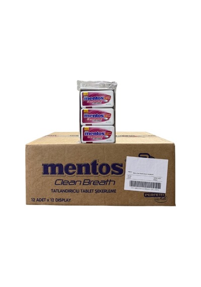 Mentos Çinko+ C&d Vitamini Defensive Clean Breath Vişne Aromalı Tatlandırıcılı Tablet Şekerleme 21 Gr 12 12 Adet-184