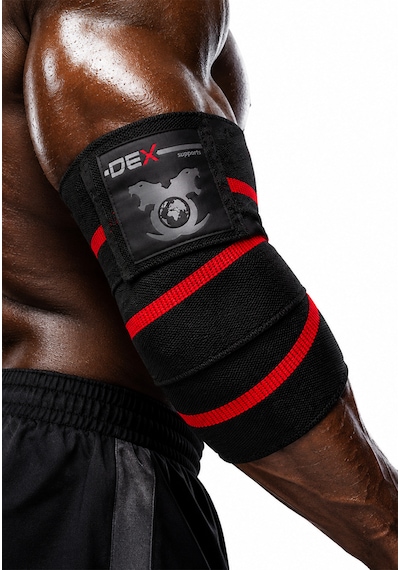Elbow Wraps Ağırlık Antrenmanı Dirsek Bandajı 2 Li Kırmızı