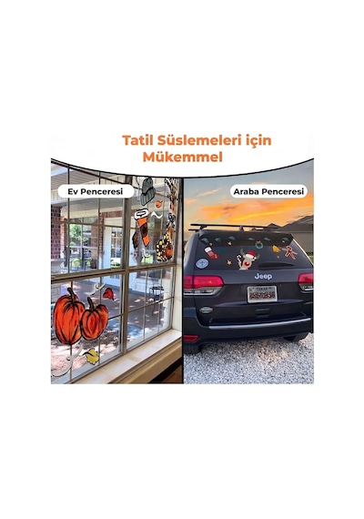 Jarmelo Pencere Boya Kalemleri 6 Adet Ja96703 Çok Renkli