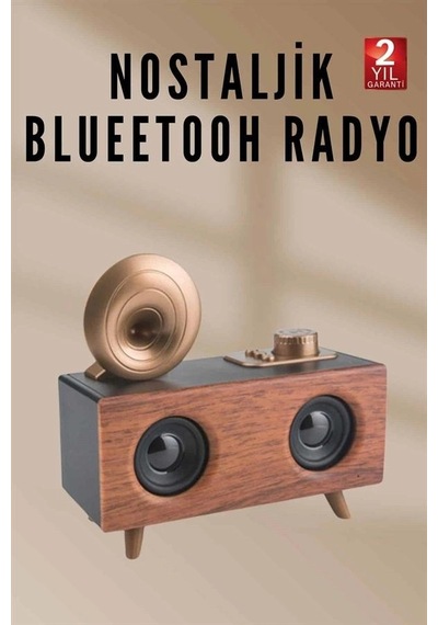 Nostaljik Radyo Bluetooth Bağlantılı Şarjlı Yüksek Ses Kaliteli Yeni Nesil 05037581