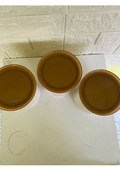 3'lü Vakumlu Kapaklı Porselen 1000 Ml Tea/salt/sugar Çay Tuz Şeker Kavanoz Seti