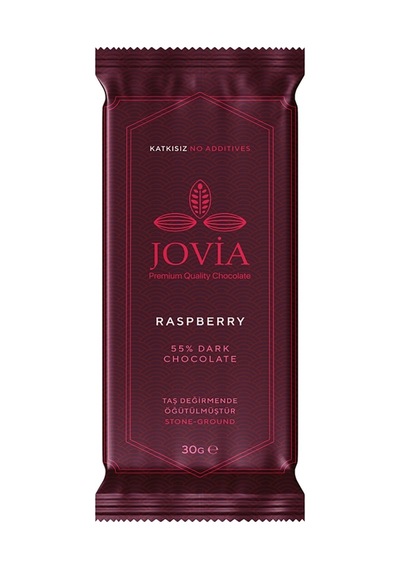 4 Adet Jovia Premium %55 Bitter Frambuazlı Çikolata 30 G