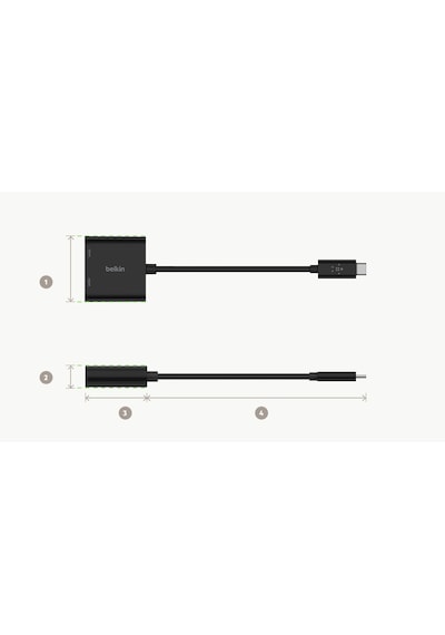 Belkin Usb C Şarj Hdmi Adaptör Avc002Btbk